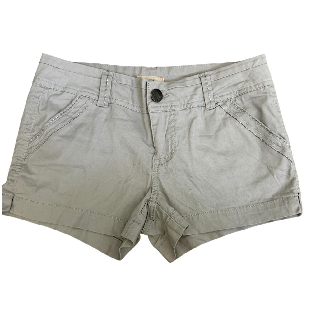 BKE Grey Cotton Stretch Casual Chino Shorts Size 27
